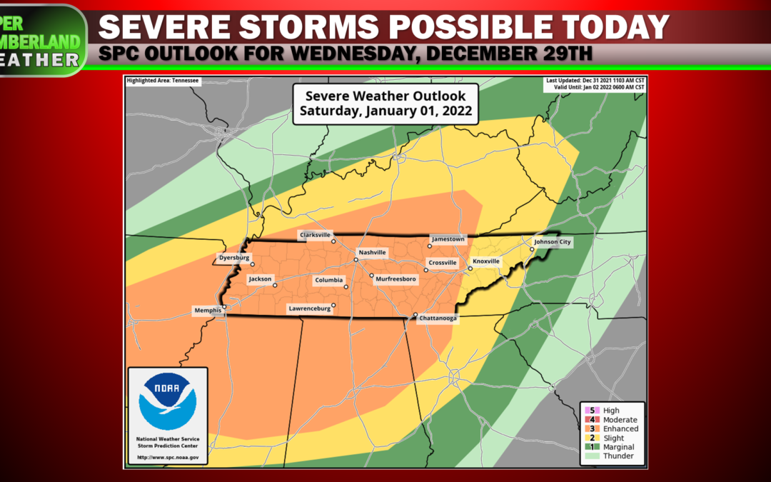 THE CHANCE FOR STRONG TO SEVERE STORMS CONTINUES TODAY (quick update)